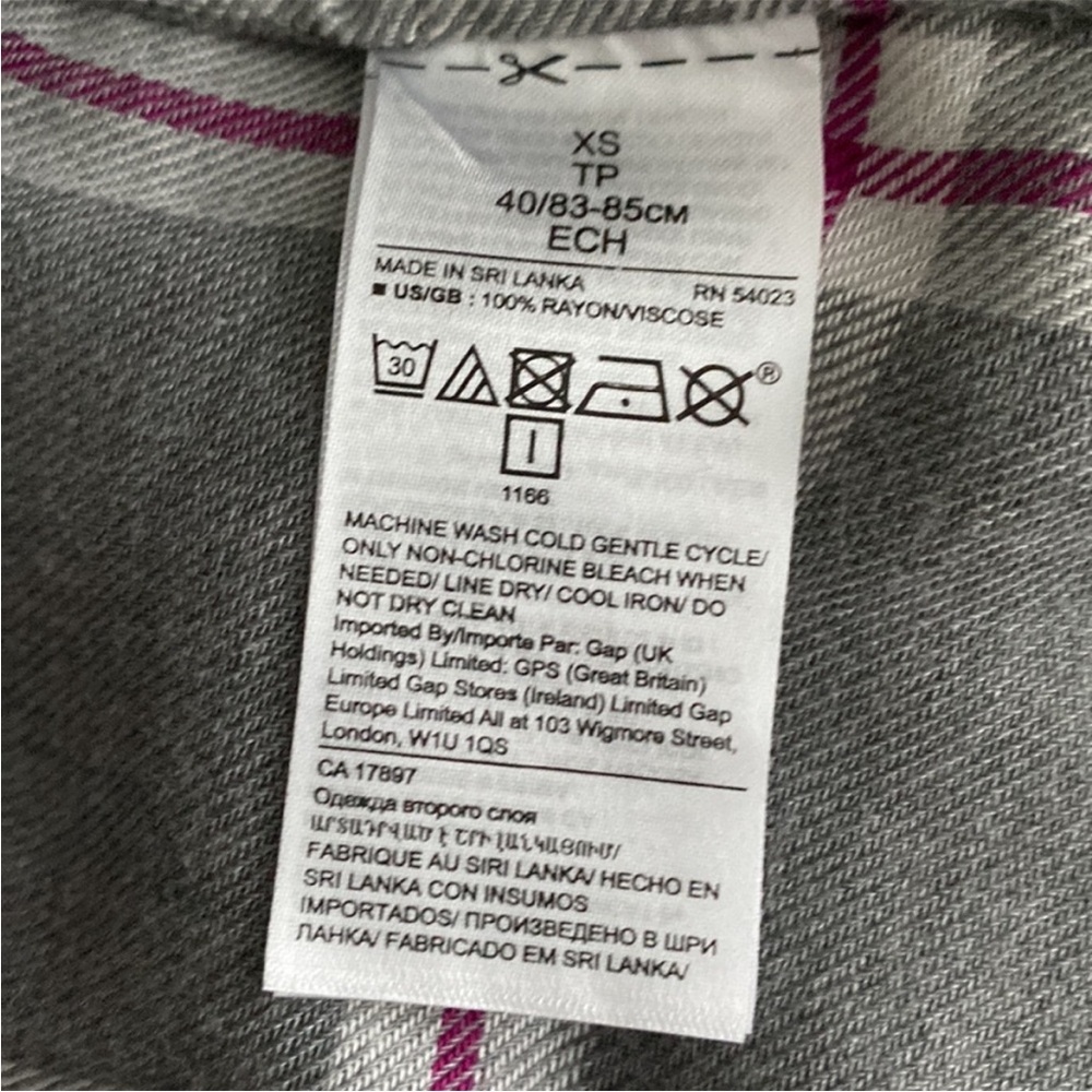 NWOT Banana Republic Dillion Classic Fit Flannel Shirt XS - Picture 11 of 11